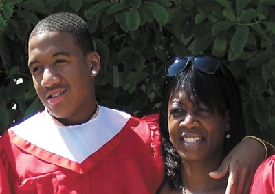 Dominic Murray with his mother Melinda before he passed away from Sudden Cardiac Arrest.