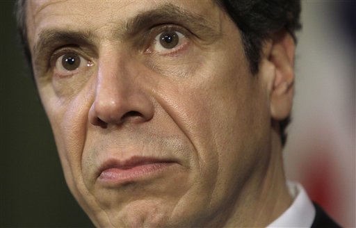 New York Gov. Andrew Cuomo listens to a question during a news conference at the Capitol in Albany, N.Y., Thursday, March 17, 2011. (AP Photo)