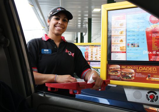 A waitress at the new Sonic in North Babylon on Monday Courtesy of the Sonic Facebook page)