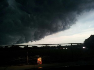 Ominous clouds over Syosset. (Photo credit: Yvonne)