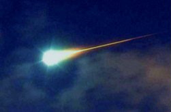 A meteor, similar to this one, was spotted over Long Island on Monday afternoon.