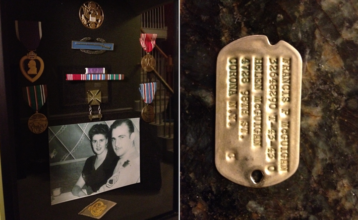 World War II vetrans memorabilia stolen.