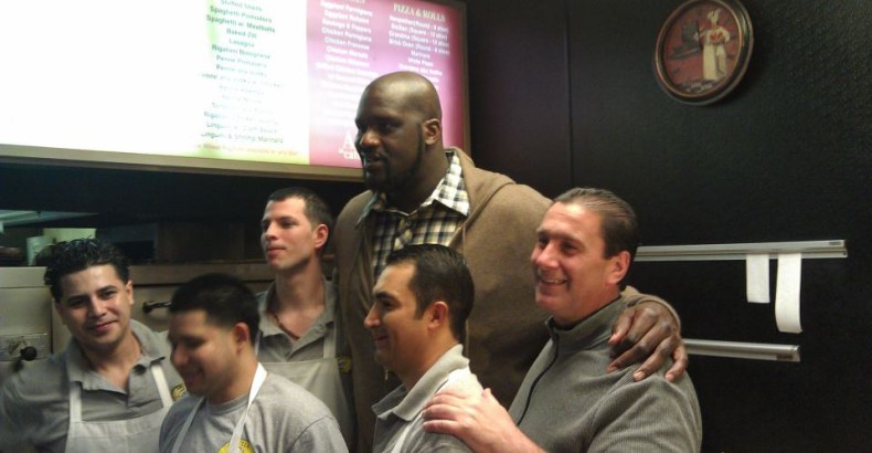 NBA Legend Shaquille O’Neal Visits LI Pizzeria
