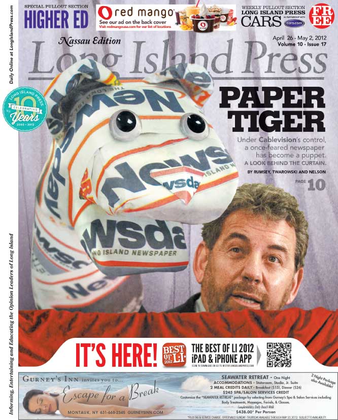 Newsday muzzled by Cablevision control? Insiders say yes.