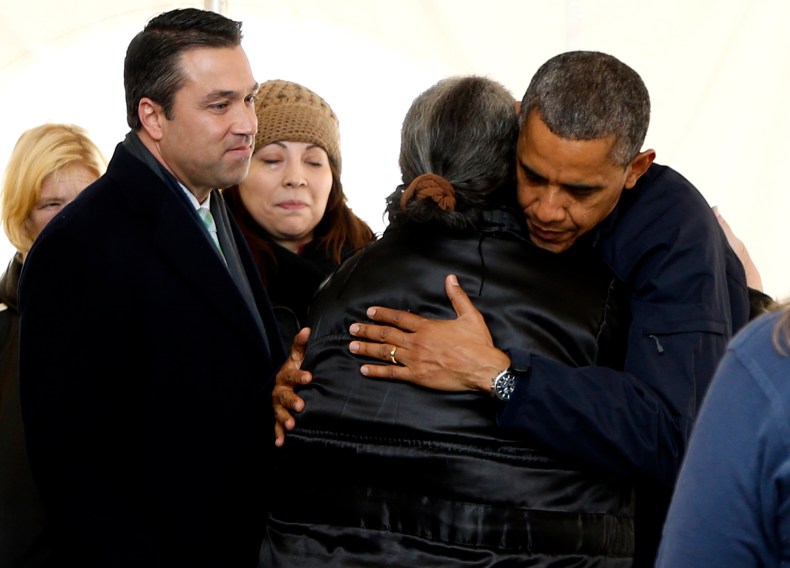 President Obama Visits Sandy-Ravaged New York